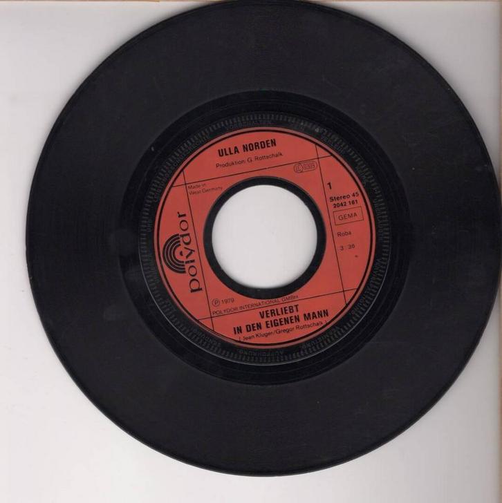 Ulla Norden – Verliebt In Den Eigenen Mann / Die Show Muss W, Cd's en Dvd's, Vinyl Singles, Ophalen of Verzenden