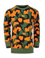 Sweater Green/Orange/Black, Ophalen of Verzenden
