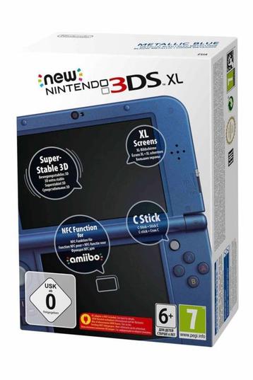 New Nintendo 3DS XL Blauw in Doos (Nette Staat & Krasvrij..., Ophalen of Verzenden, Zo goed als nieuw
