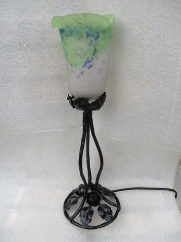 Lamp - Art Deco. Tulip ondertekend door NOVERDY, Frankrijk.