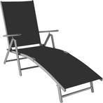 tectake Ligbed Marisol aluminium, 7 standen - donkergrijs, Tuin en Terras, Verzenden, Nieuw