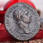 Romeinse Rijk. Trajan 98-117AD- PAX, Sestertius, 35mm.