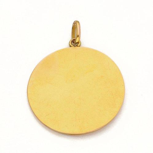 Pendentif - 18 carats Or jaune, Or rose - Rubis/diamant, Handtassen en Accessoires, Antieke sieraden