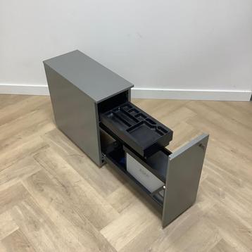 Tweedehands smalle ladeblok vv 2 lades met sleutel, (hxbxd), Huis en Inrichting, Gebruikt, Metaal