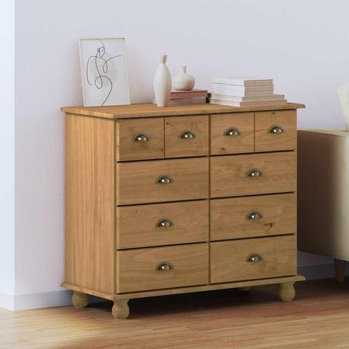 vidaXL Ladeblok ASKIM Bruin 91 x 40 x 79 cm Massief, Huis en Inrichting, Kasten | Overige, Nieuw, Verzenden