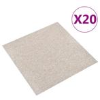 vidaXL Tapijttegels 20 st 5 m² 50x50 cm lichtbeige, Doe-het-zelf en Bouw, Verzenden, Nieuw