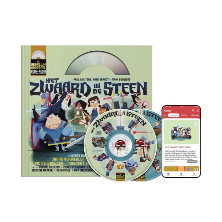 Het Zwaard in de Steen / Heerlijk Hoorspel / 18 Wauters Paul, Boeken, Kinderboeken | Kleuters, Gelezen, Verzenden