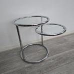 Bijzettafel - Metaal, Glas - Vintage bijzettafel, Antiek en Kunst