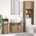 vidaXL Wastafelonderkast artisanaal eikenkleurig 80 x 30 x, Verzenden, Nieuw