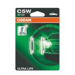 Osram Gloeilamp C5W 12V 5W Ultra Life SV8.5-8 2 Stuks, Ophalen of Verzenden, Nieuw