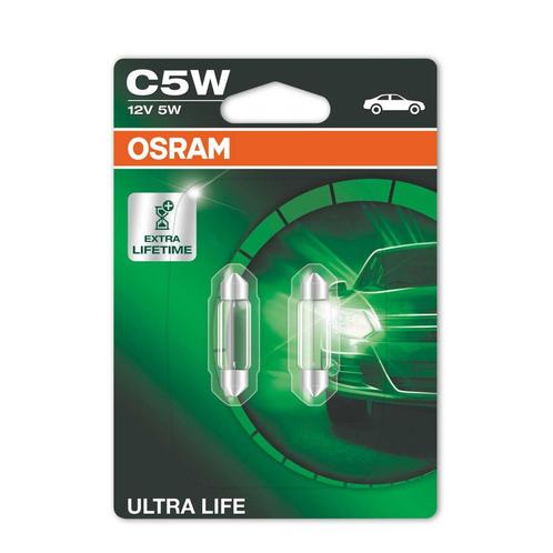 Osram Gloeilamp C5W 12V 5W Ultra Life SV8.5-8 2 Stuks, Autos : Pièces & Accessoires, Éclairage, Enlèvement ou Envoi