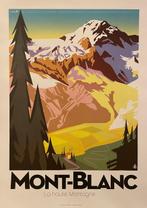 Monsieur Z - Affiche de Tourisme Mont-Blanc - Les Alpes, La, Antiek en Kunst