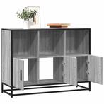 vidaXL Dressoir 100x35x76 cm bewerkt hout grijs sonoma, Huis en Inrichting, Kasten | Dressoirs, Verzenden, Nieuw
