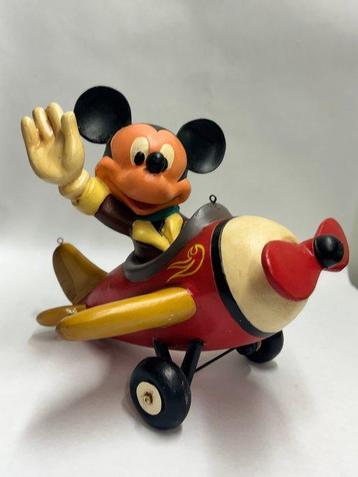 Disney - Beeld, Mickey Mouse Airplane - 30 cm - Hars - 1990