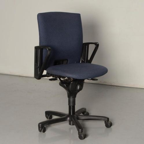 Haworth Comforto D5083 bureaustoel, blauw, 1D armleggers, Huis en Inrichting, Bureaustoelen, Gebruikt, Ophalen of Verzenden