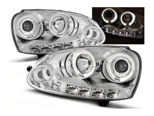 Angel Eyes koplampen Chrome geschikt voor VW Golf 5, Autos : Pièces & Accessoires, Éclairage, Envoi