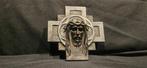 Art Deco Crucifix - Gepatineerd brons - 1920-1930, Antiquités & Art