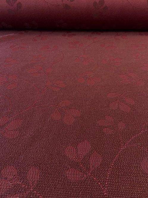 Tissu damassé tissé bordeaux/vin rouge fabriqué en Italie -, Antiek en Kunst, Antiek | Tapijten, Tafelkleden en Textiel
