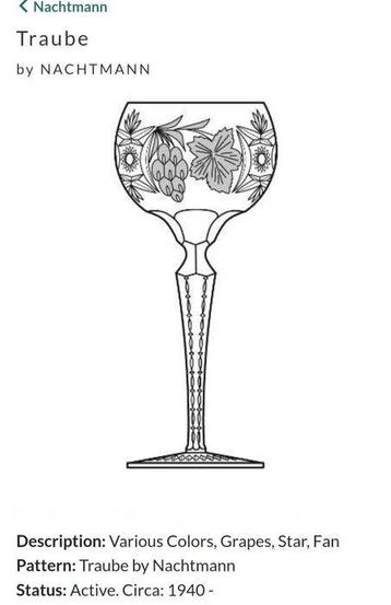 Nachtmann - Drinkservies (6) - druif - Glas