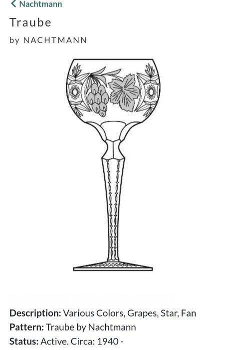 Nachtmann - Drinkservies (6) - druif - Glas, Antiek en Kunst, Antiek | Meubels | Tafels