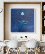 Luca Domiro - Full Moon Current - Large Painting, Antiek en Kunst