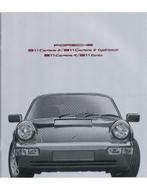 1991 PORSCHE 911 CARRERA & TURBO BROCHURE DUITS, Nieuw, Ophalen of Verzenden