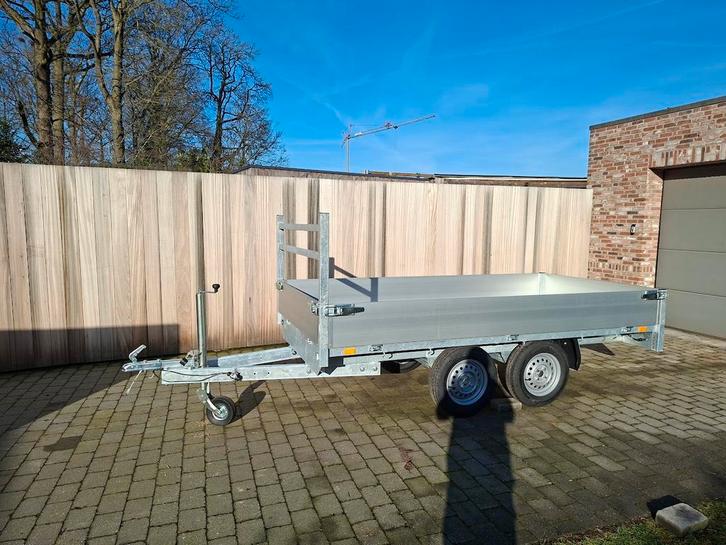 Syma plateau aanhangwagen dubbelas te koop – 310 x 156 cm, Autos : Divers, Remorques