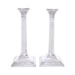 M S, London - Kaarsenhouder (2) - .925 zilver - 30 cm H., Antiek en Kunst