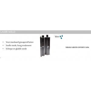Drelux diamantboor diameter 114x400mm laser weld, Bricolage & Construction, Outillage | Foreuses