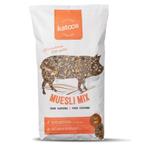 Katoos complete muesli voor varkens, Nieuw