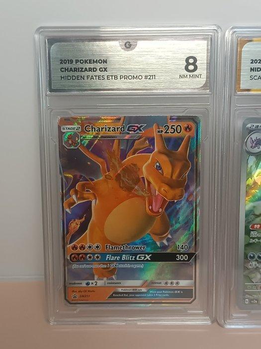 Pokémon - 2 Graded card - Charizard, Nidoking - GG - Various, Hobby en Vrije tijd, Verzamelkaartspellen | Pokémon