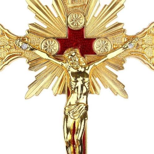 Crucifix - Messing - 1850-1900 - Jezus kruis, Antiek en Kunst, Antiek | Boeken en Manuscripten
