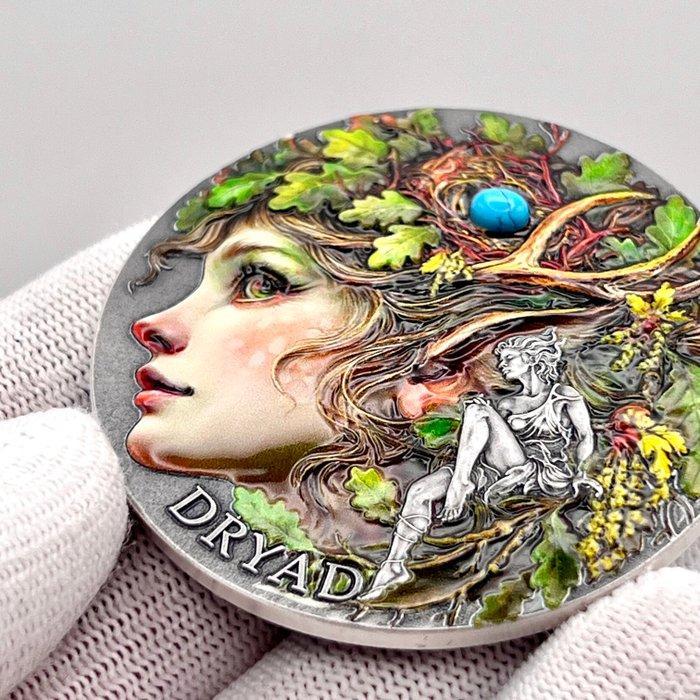 Kameroen. 2000 Frans 2026 – Dryad – 2 oz Silver – .999 Fine, Postzegels en Munten, Munten | Europa | Niet-Euromunten