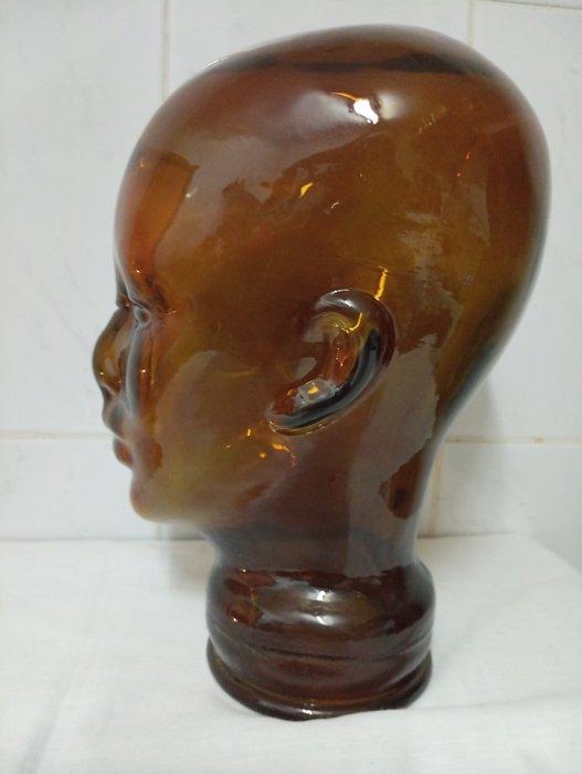 Hoofd - Cabeza maniqui de cristal - Kristal, Antiek en Kunst, Curiosa en Brocante