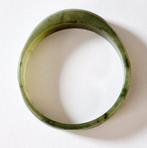 Oud Birmaans Groene jade Belangrijke armband - 90 mm, Antiek en Kunst
