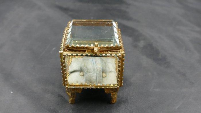 Doos - Napoléon III, Messing, Glas, Antiek en Kunst, Antiek | Overige Antiek