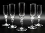 Baccarat - Champagne fluitje (5) - NORMANDIë fluitglazen -, Antiek en Kunst, Antiek | Meubels | Tafels
