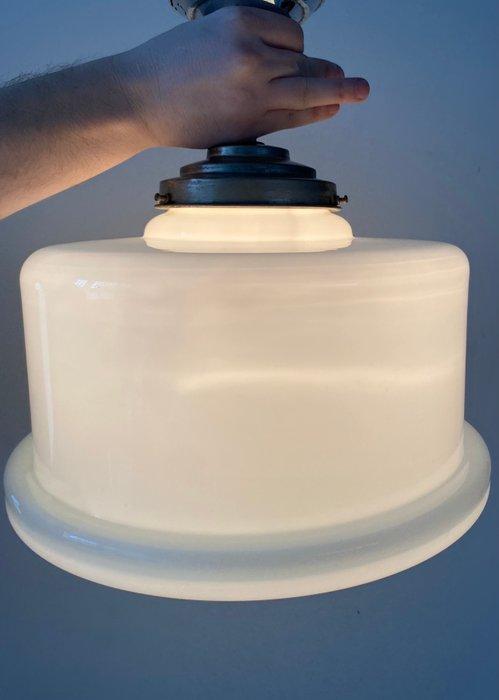 Lampe à suspendre - Opaline - Plafonnier art déco, Antiquités & Art, Curiosités & Brocante