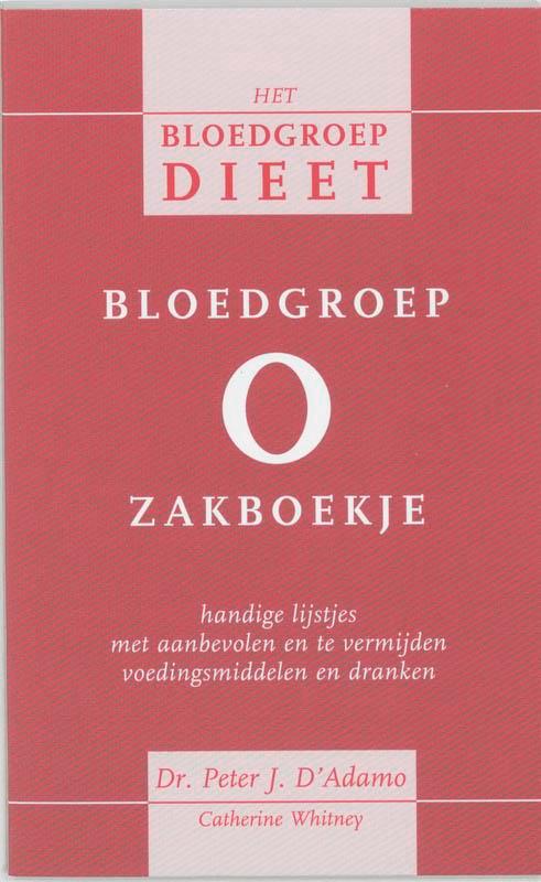 Bloedgroep O zakboekje 9789032508869 P. DAdamo, Boeken, Kookboeken, Zo goed als nieuw, Verzenden
