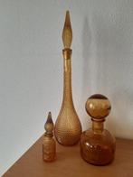 Empoli - Karaf (3) - Empoli - Persglas - Karaf vazen, Antiek en Kunst