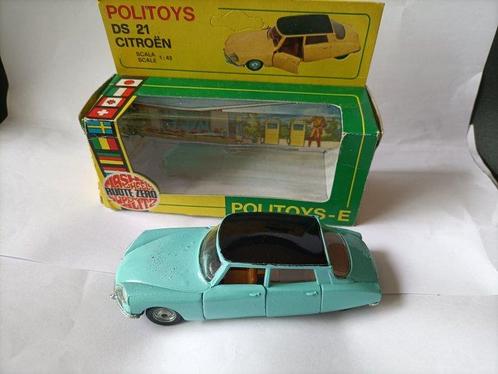 Politoys - 1:43 - DS 21 Citroën Export model - Modèle rare,, Hobby & Loisirs créatifs, Voitures miniatures | 1:5 à 1:12