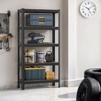 Stellingkast - 150x75x30 cm - opbergkast / stelling - zwart, Huis en Inrichting, Verzenden, Nieuw