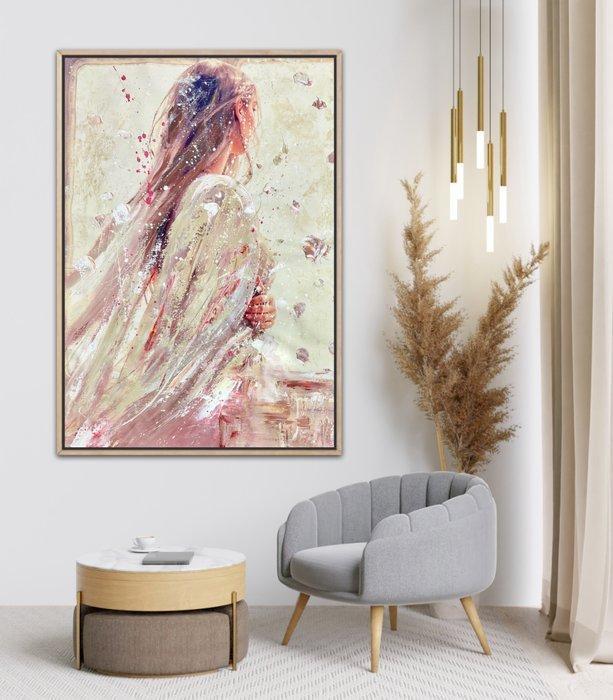 Esty - Petali bianchi, Antiek en Kunst, Kunst | Schilderijen | Modern