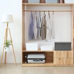 vidaXL Opbergbox 50x30x25 cm stof antracietkleurig, Doe-het-zelf en Bouw, Kratten en Dozen, Verzenden, Nieuw