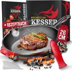 KESSER® Gietijzeren pan, rond, 26 cm, gietijzeren braadpan,, Huis en Inrichting, Verzenden, Nieuw