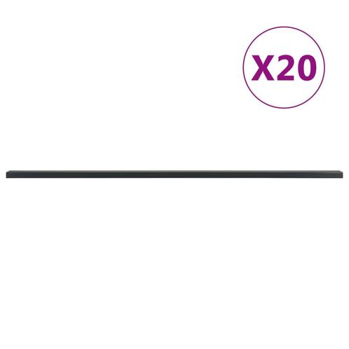 vidaXL Poteaux de clôture de jardin 20 pcs gris 220 cm, Jardin & Terrasse, Poteaux, Poutres & Planches, Neuf, Envoi