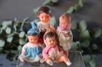 merk niet bekend - Vintage - kleine poppenhuis popjes -