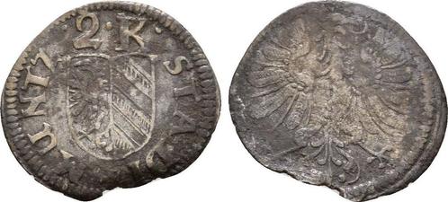 2 Kreuzer o J (1643) Nuernberg Stadt Stadt, Postzegels en Munten, Munten | Europa | Niet-Euromunten, België, Verzenden