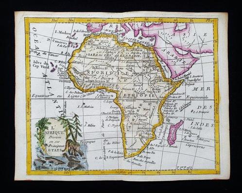 Afrika - Madagaskar / Mozambique / Somalië / Algerije /, Boeken, Atlassen en Landkaarten