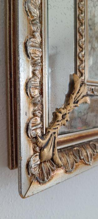 Spiegel - glas/hout - Antieke spiegel, Antiek en Kunst, Curiosa en Brocante